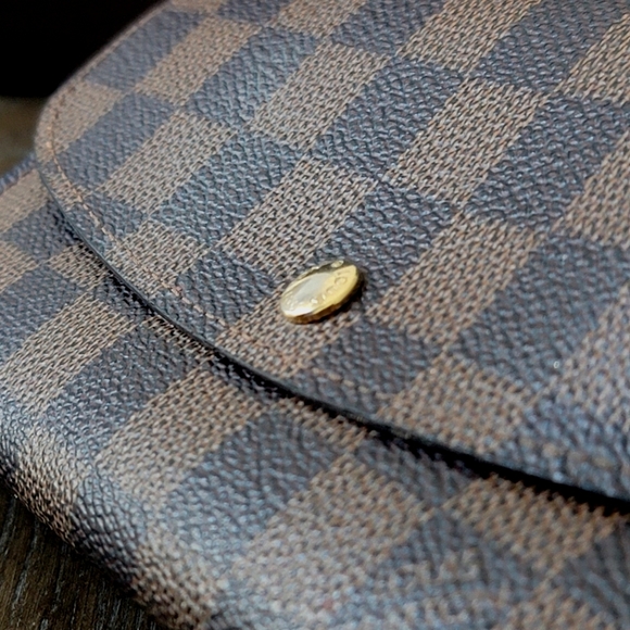 LOUIS VUITTON Emilie Damier Ebene Wallet Brown - Picture 7 of 13